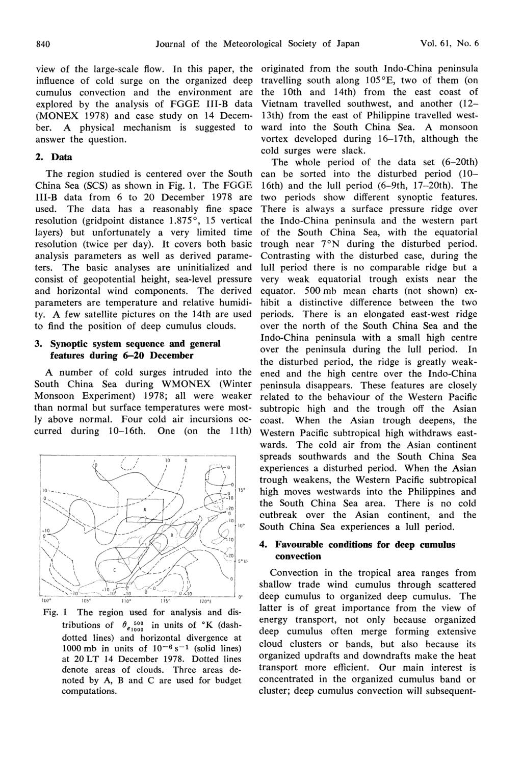 840 Journal of the Meteorological Society of Japan Vol. 61, No. 6 view of the large-scale flow.