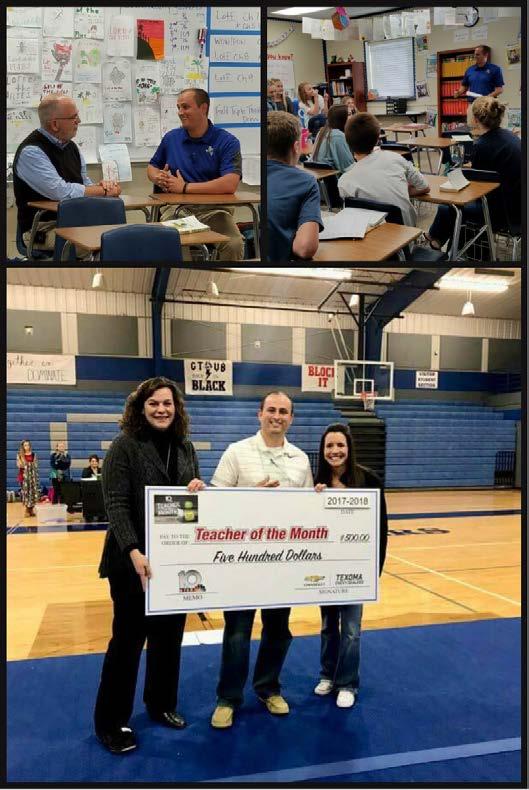 KTEN / Texoma Chevy Dealers Teacher of the Month by Kim Patterson, GMS Principal It is with great pleasure GMS presents to you the October KTEN Teacher of the Month, Mark Pelzel!