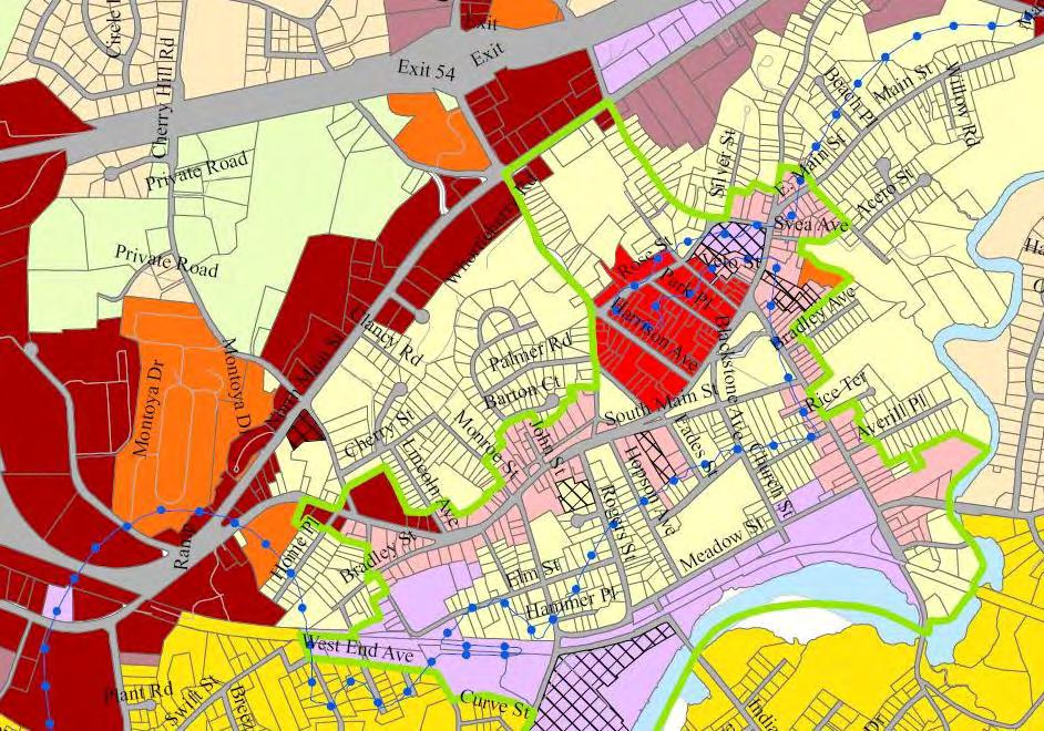 Exerpt of Zoning Map Town of Branford 2.0 Existing Conditions 2.1 Land Use 2.1.1 Zoning There are five principal zoning classifications along the Main Street corridor within the study limits.