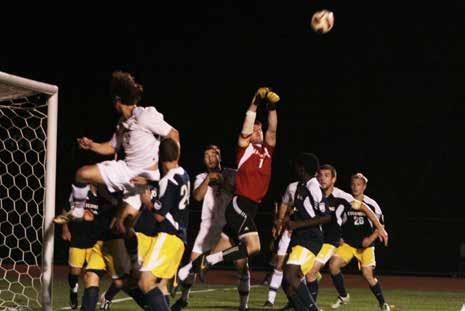 Year-by-Year Leaders Connor Keenan, seen here knocking a ball away in the 2013 Commonwealth Conference semifinal tie against Messiah which Lycoming went on to win in a shootout, posted a remarkable