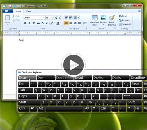 Lee County ADA Title II Compliance -- Self-Evaluation Report and Transition Plan Type without using the keyboard (On-Screen Keyboard) Instead of relying on the physical keyboard to type and enter