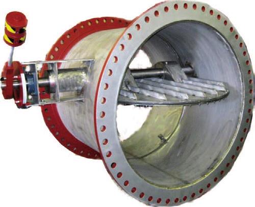 Applications: Reservoir Re-Circulation, Replaces Tilting Disc or Standard Check Valves on Custom Applications, Patented Seal System Crispin Engineered Butterfly Valve Round and Rectangular