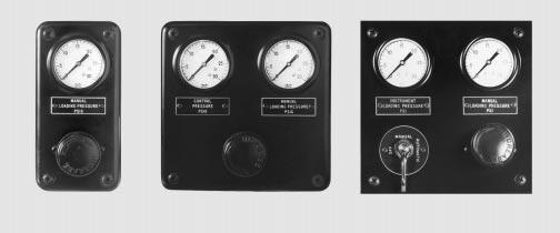 pressure-balanced gas regulators and providing manual control for diaphragm actuator control valves.