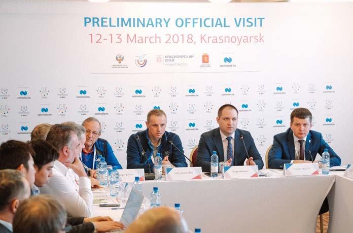 PRELIMINARY OFFICIAL VISIT ORGANIZED FOR NUSFs The official visit of National University Sports Federations to the host city one year prior to the beginning of the Games has become the first in the