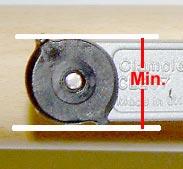 Also check that the set screw is firmly tightened. - the cam must be held from turning when the screw is tightened.