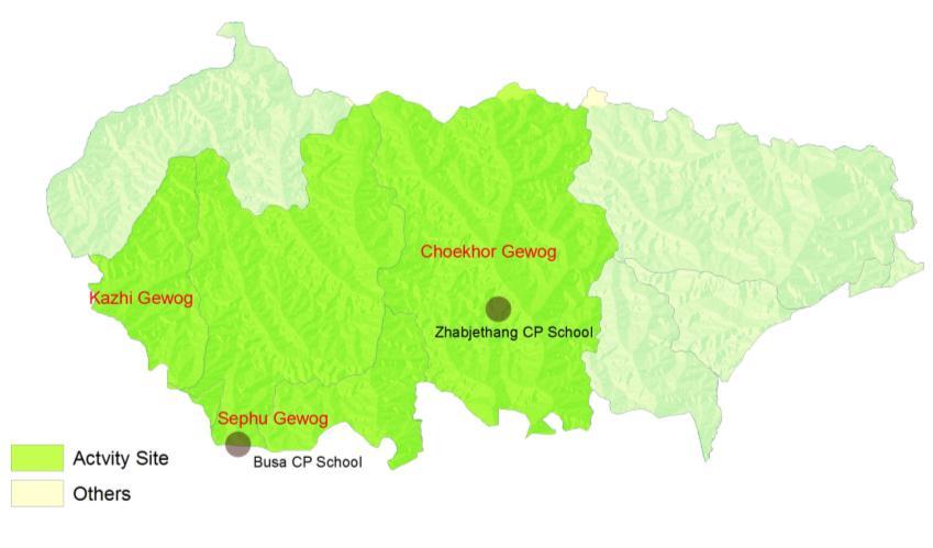 Wangchuck Centennial Park (27 48 N, 90 39 E) was declared in 2008, and is the most recent addition to Bhutan s protected area system.