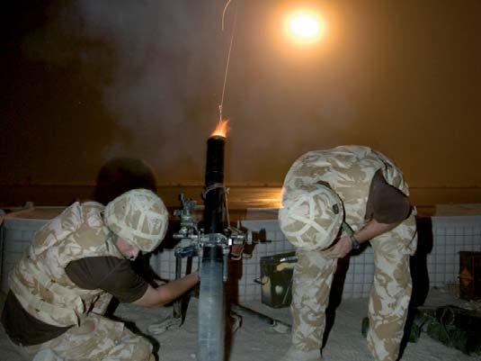 Pyrotechnic Rounds Many pyrotechnic effects can be deployed from conventional weapon systems such as mortars or 40mm grenade launchers.