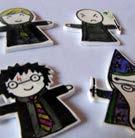 Create Harry Potter themed shrinky dink key chains.