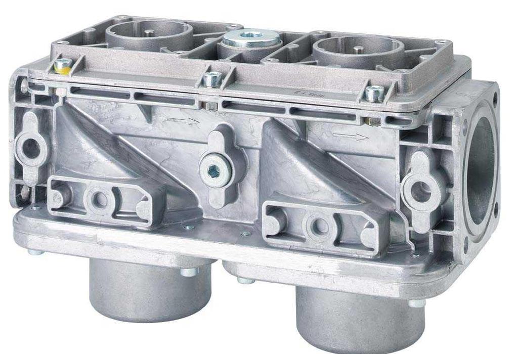 .. Class A double gas valve for integration into gas trains Safety shutoff valves