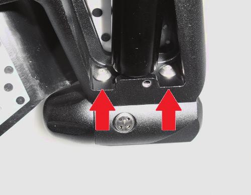 - Install the four screws that hold the rear Grip to the Grip Frame using a 5/64 hex wrench.