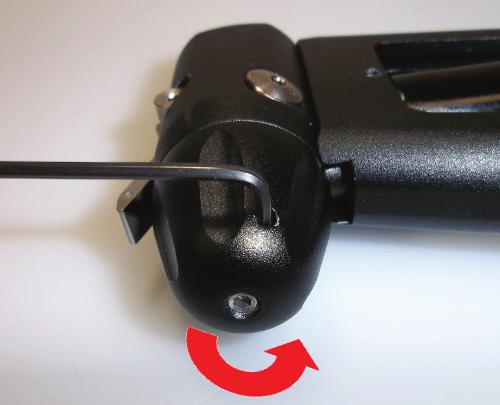 - Remove the male Air Transfer Tube assembly from the Air Transfer Plate by unscrewing it counter clockwise.