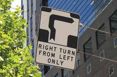 At any other intersections, you can do a hook turn unless a sign prohibits it.