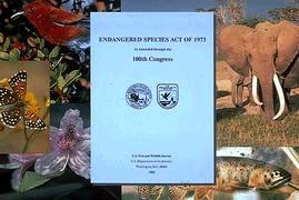 In 1973, the Endangered Species Act was passed by our