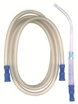 6- Yankauer Suction Unit Code No.: 9008 Suitable for pre-operative removal of secretion and body fluids. Standard funnel connector to suit different suction pump lines at proximal end.