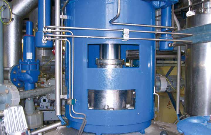 Used at Chemie AG Bitterfeld-Wolfen, Multi-purpose plant. Temperature: t = 10 C +200 C (+14 F +392 F), pressure: p 1 = 1 6 bar ( 15 87 PSI), rotational speed: n = 30 100 min 1.