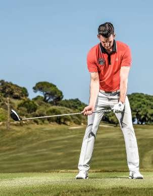 HANDS APART As a drill to help you feel how to pull the handle up, away from the ball, grip your driver with your gloved hand in its regular position