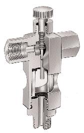 Small Sight Feed Valves Needle valve regulates liquid flow from full flow to a complete shutoff. Precision flow control for fine metering of liquids.