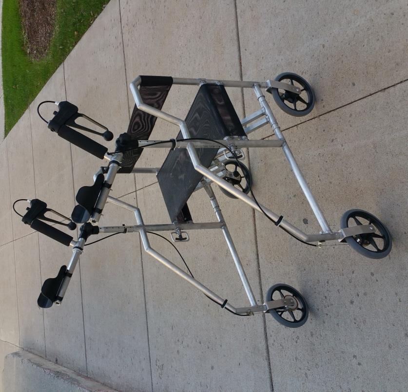 Millennial Walker A multi-functional, elderly assistance walker with improved posture, comfort, and folding capabilities.