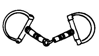 slotted, eggbutt, loose ring, D- ring (shown), half cheek, full cheek This variation of the Kimblewick has The original version of the Myler Kimblewick Cheekpiece slotted bit rings.