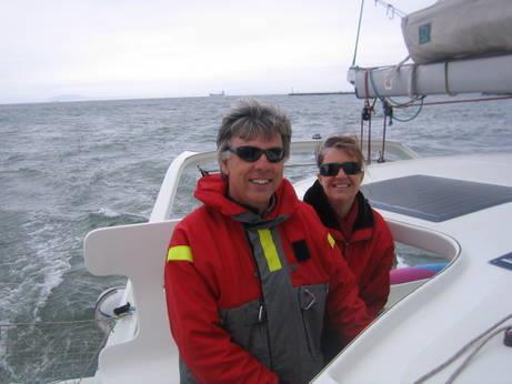 Ian and Elske of RCYC took the DCAS out to sea on their beautiful catamaran At the end of the event RCYC Commodore Dale Kushner delivered a closing address that focused on the importance of sailing