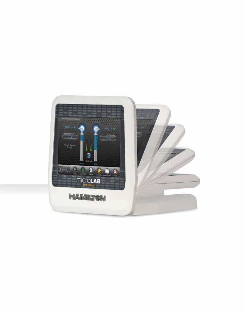Controller Features The MICROLAB 600 Controller integrates a streamlined user interface with a large touch screen display.