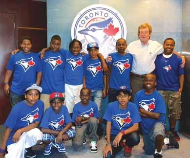 JR. RBI CLASSIC From July 5th-10th, 11 Rookie Leaguers were given the oncein-a-lifetime opportunity to represent the Blue Jays Baseball Academy Rookie League program in the Jr.