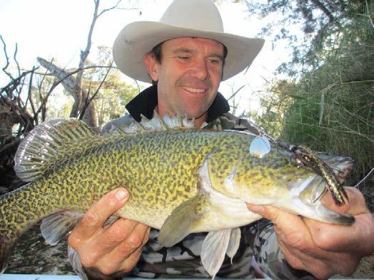 Dave in his element, chasing the mighty Murray cod.