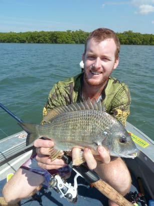Ryan with a flats bream. The 2.