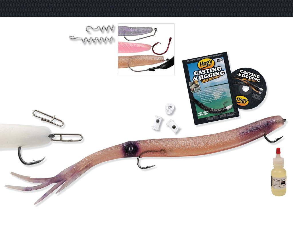 SIZES AVAILABLE: L, XL, XXL RIGGING ACCESSORIES HOGY CASTING AND JIGGING DVD Everything you need to know about casting, jigging and rigging Hogy Soft Baits.