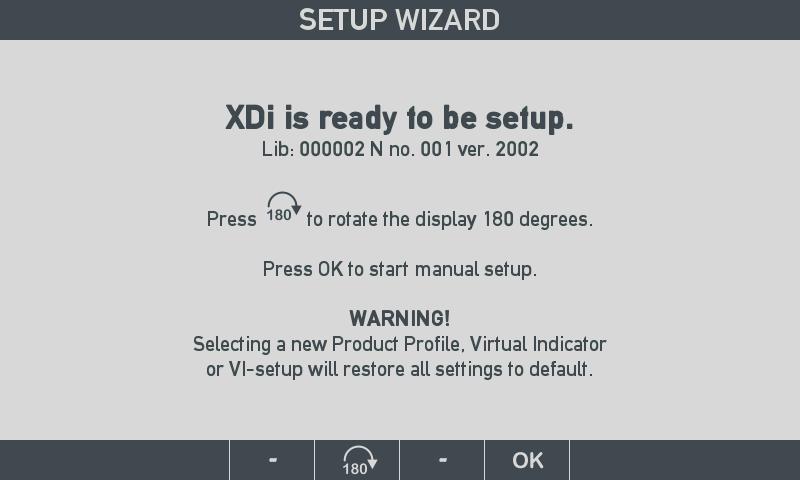 Appendix 1 - XDi-N setup wizard and NMEA setup XDi-N setup during installation When the XDi is new and has not yet been set up, it will automatically start the setup wizard when it is powered up.