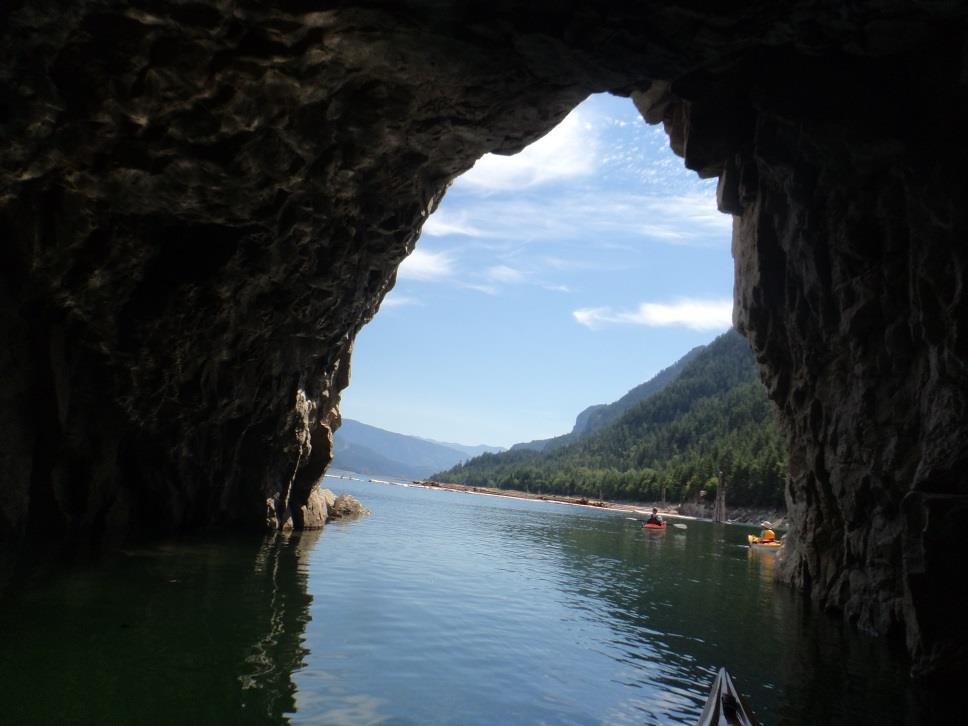 7 Lower Arrow Lake Syringa Boat Launch to Labarthe Tunnel Loop June 27 th, 2015 Cordie Moir My first trip with the club, and I decide unexpectedly to do a wet re-entry so you get my version of the