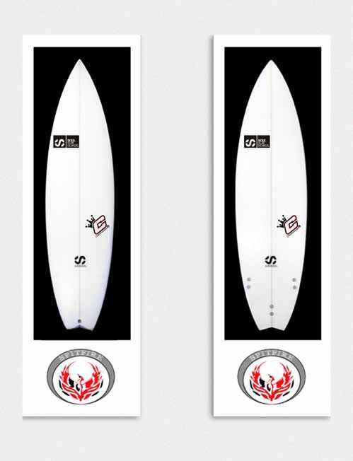 clayton spitfire //shortboard hi performance A longer and narrower board for stylish surfers producing flowing moves.