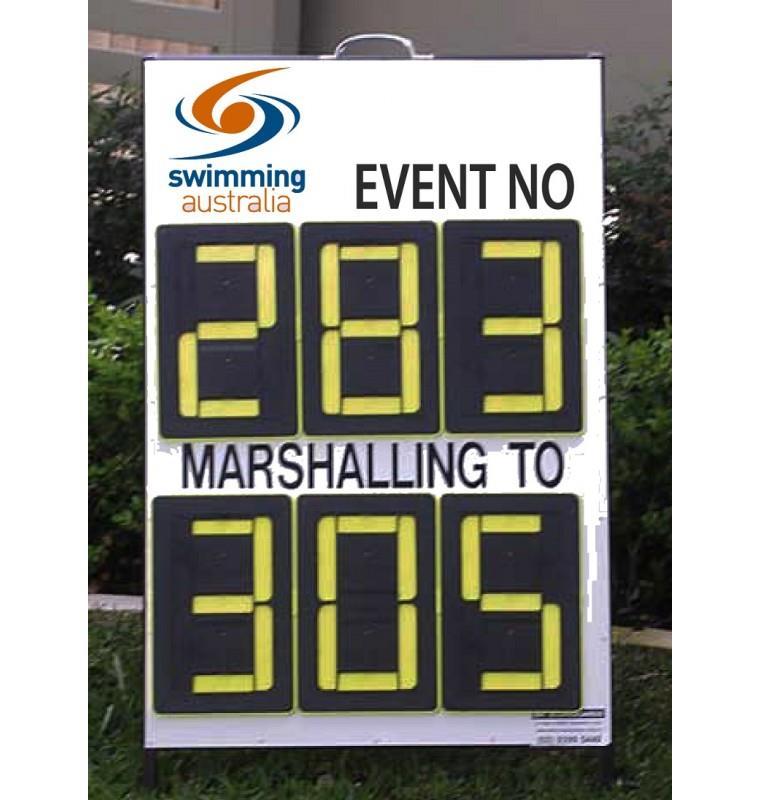 TIPS MARSHALLING Watch carefully for your marshalling to event number, the board tends to jump unexpectedly. If your number has passed get moving!