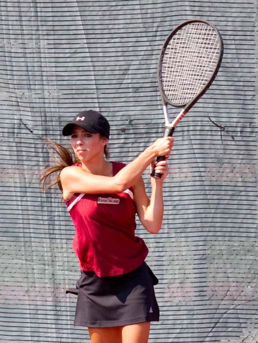 .. ranked second on the team in singles victories and finished third on the team in Ashley Fochler Singles/Doubles, 5-5, Freshman Coventry, R.I.