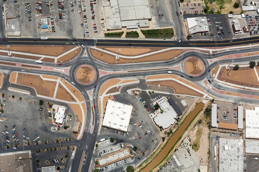 Alameda/Paisano Double Roundabout Description: A Double Roundabout was constructed at the Alameda Ave/ Paisano Drive Intersection. Open to Traffic: 2015 Project Cost: $11.