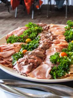 RECEPTION PLATTERS Platters are based on approximately 75 guests, half orders available The Fisherman s Catch $400 a selection of fresh and smoked seafood, including display hot and cold smoked