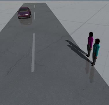 Pedestrian Crash Model for Vehicle