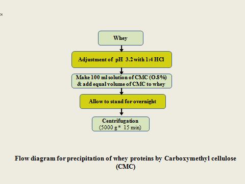 31.3.3 Carboxy methyl cellulose (CMC) precipitation A group of workers described the use of carboxymethyl cellulose (CMC) for the reclamation of whey proteins. At ph 3.