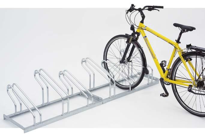 Model 2056 L Space-saving parking of bicycles through alternating low/high setting L Optimised shape: Tapered to the rear for stability, for tyres up to 55mm L Prepared for serial connection and
