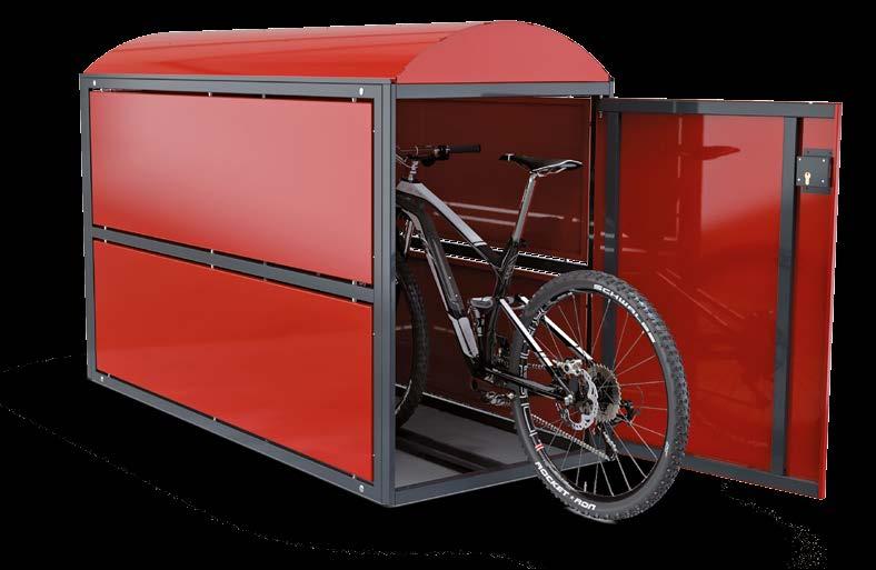 BEAUTIFUL AND CLEVER The new BikeBox 2 and the new VarioHub BICYCLE LOCKER BIKEBOX 2 Safety first: The BikeBox 2 (and BikeBox 2 MAXI) from WSM.