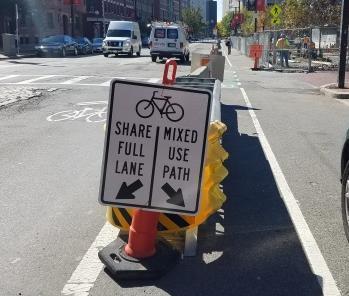 Maintaining Existing Bike Lane Provide Temporary