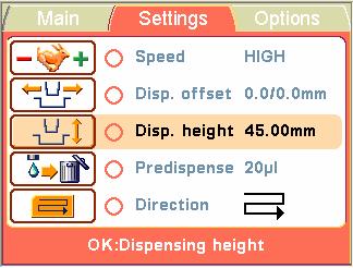 Routine Operation Protocol settings Dispensing height The default dispensing height depends on the plate type (see Table 4 3).