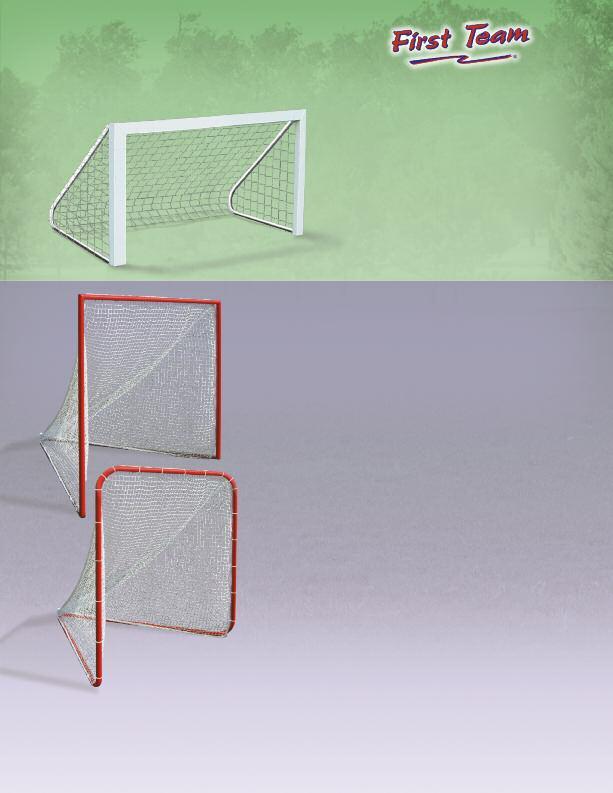 Hinged backstays fold flat for easy storage 1 3 4 Galvanized & Powdercoated Backstays 1 1 2 x3 Powdercoated Aluminum Posts One-Piece Crossbar Heavy-Duty Competition Grade Net Included 4 Tall x 6 Wide