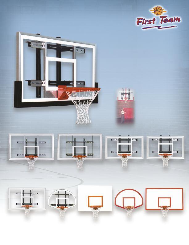 Extensive backboard selection. Backboards are available in glass, steel, fiberglassor clear acrylic. Sizes vary from 36 x60 to 42 x72.