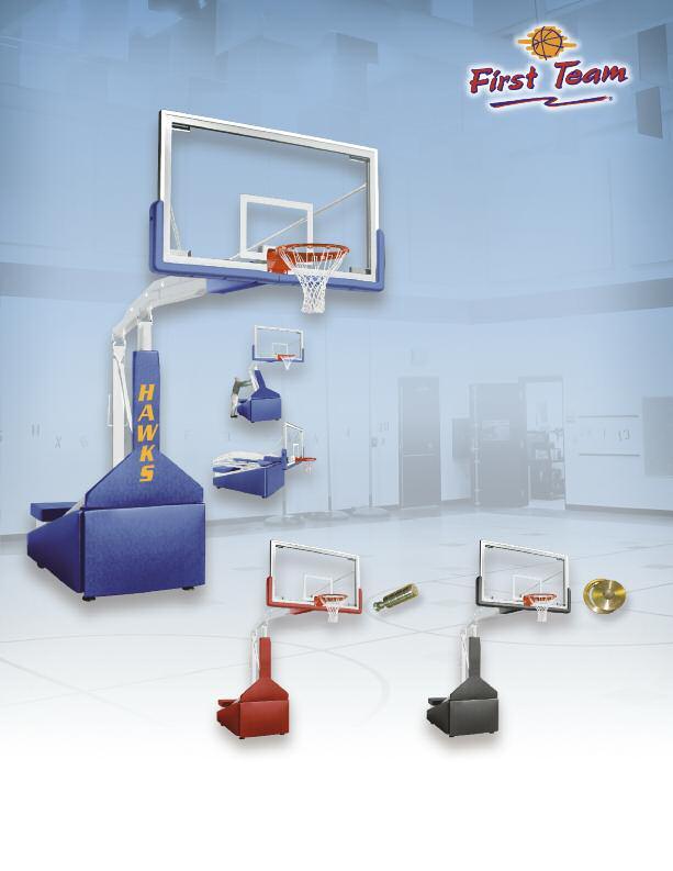 All First Team goals are direct mounted to eliminate backboard breakage when players hang on the rim Bolt-on TuffGuard backboard padding Boom Pad Included Upper and Lower boom supports FREE!