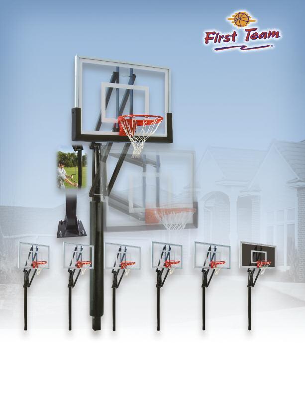 Backboards available in acrylic or glass Optional bolt-on TuffGuard backboard padding available in several colors Optional all-weather velcro wrap-around post padding for added safety (See padding