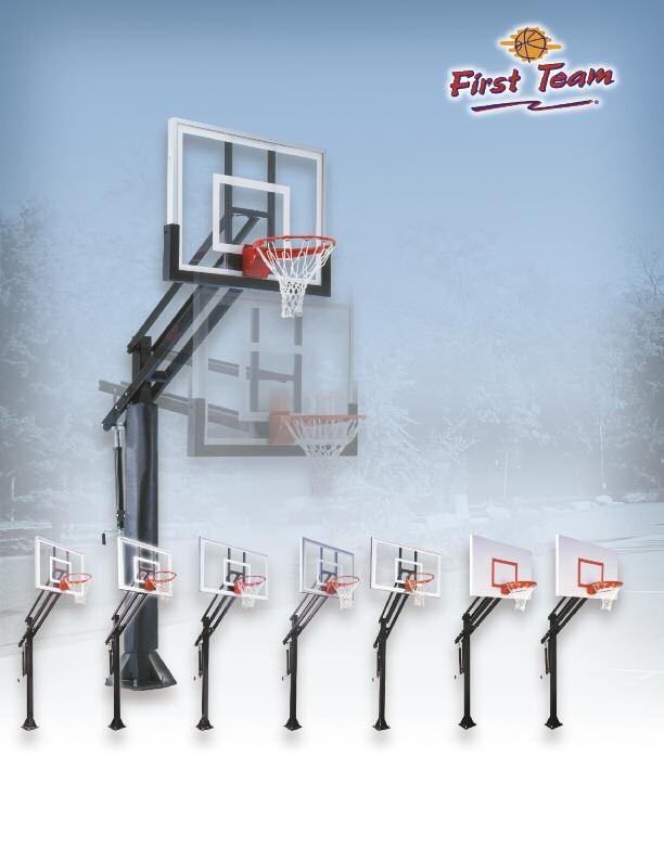 Extensive backboard selection All First Team goals are direct mounted to eliminate backboard breakage when players hang on the rim.