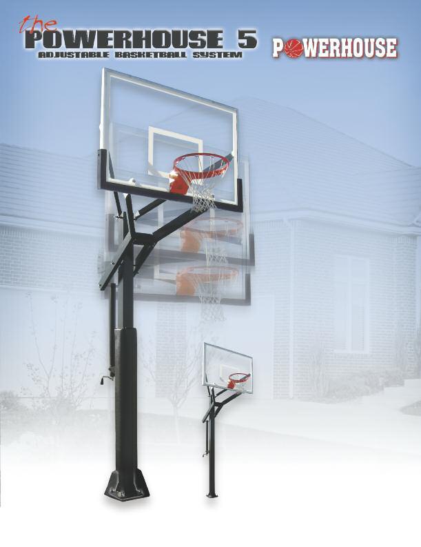 Unique CLEARSPAN backboard mount eliminates any visual obstructions behind glass Breakaway goal included Optional bolt-on TuffGuard backboard padding available in several colors Super Tough 5 x5 post