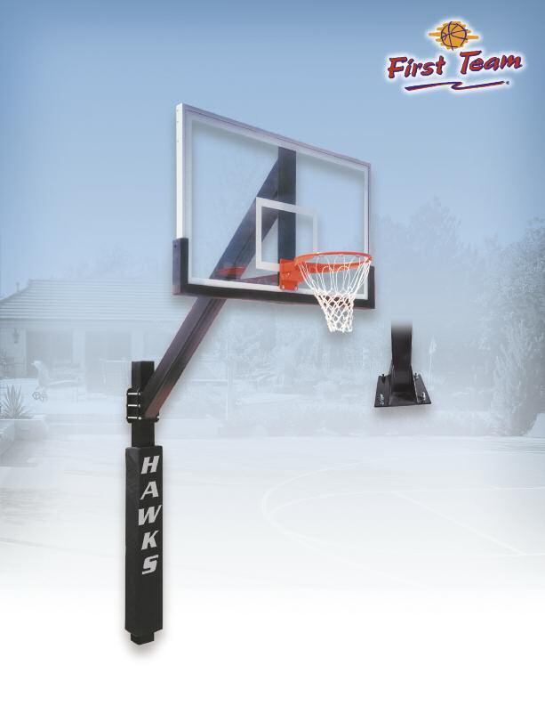 Extension arm is constructed of 6 x6 (3/16 wall) solid steel tubing Extensive backboard selection is available Optional TuffGuard all-weather bolt-on backboard padding available in several colors All