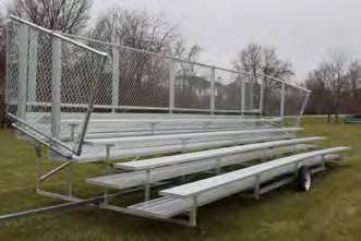 103 SPECTATOR TRANSPORTABLE SERIES BLEACHERS GARED SPECTATOR TRANSPORTABLE SERIES BLEACHERS provide versatile mobile seating for any location that wants to have the ability to move seating from one
